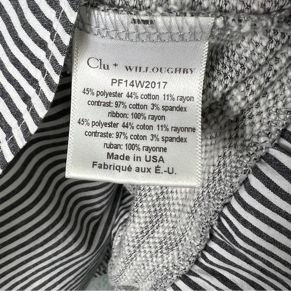 Clu + Willoughby Anthropology Ainsley Preppy Ruffle Back Top  Size Medium - Picture 5 of 9